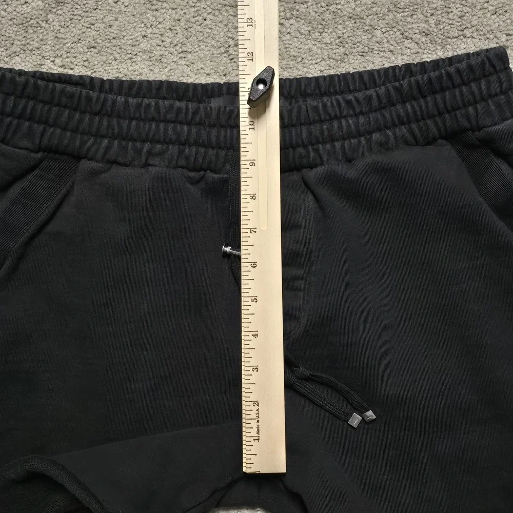 AMIRI Designer Black Multicolor MA Drip Sweat Shorts Mens Large 32 Zip Pockets